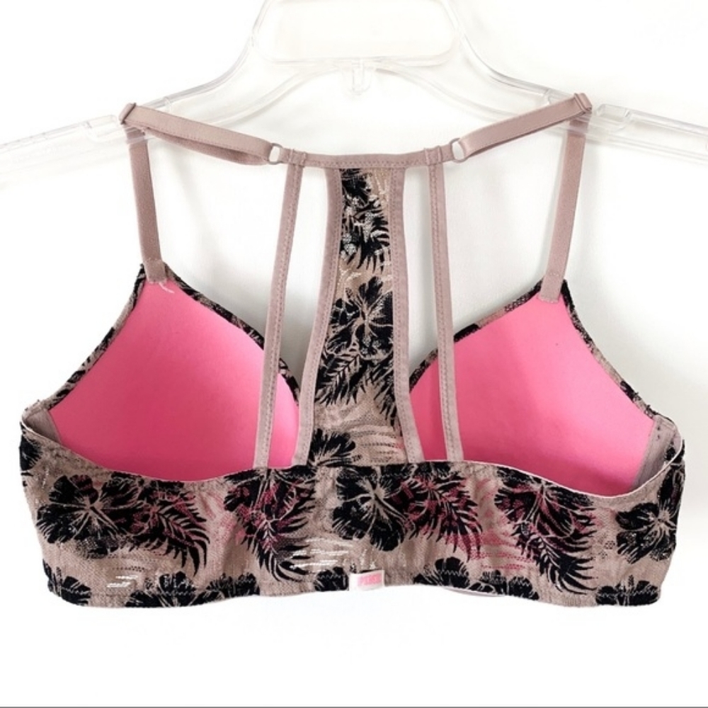 Pink Victoria's Secret Lace Palm Front Clasp Bra - Picture 3 of 11